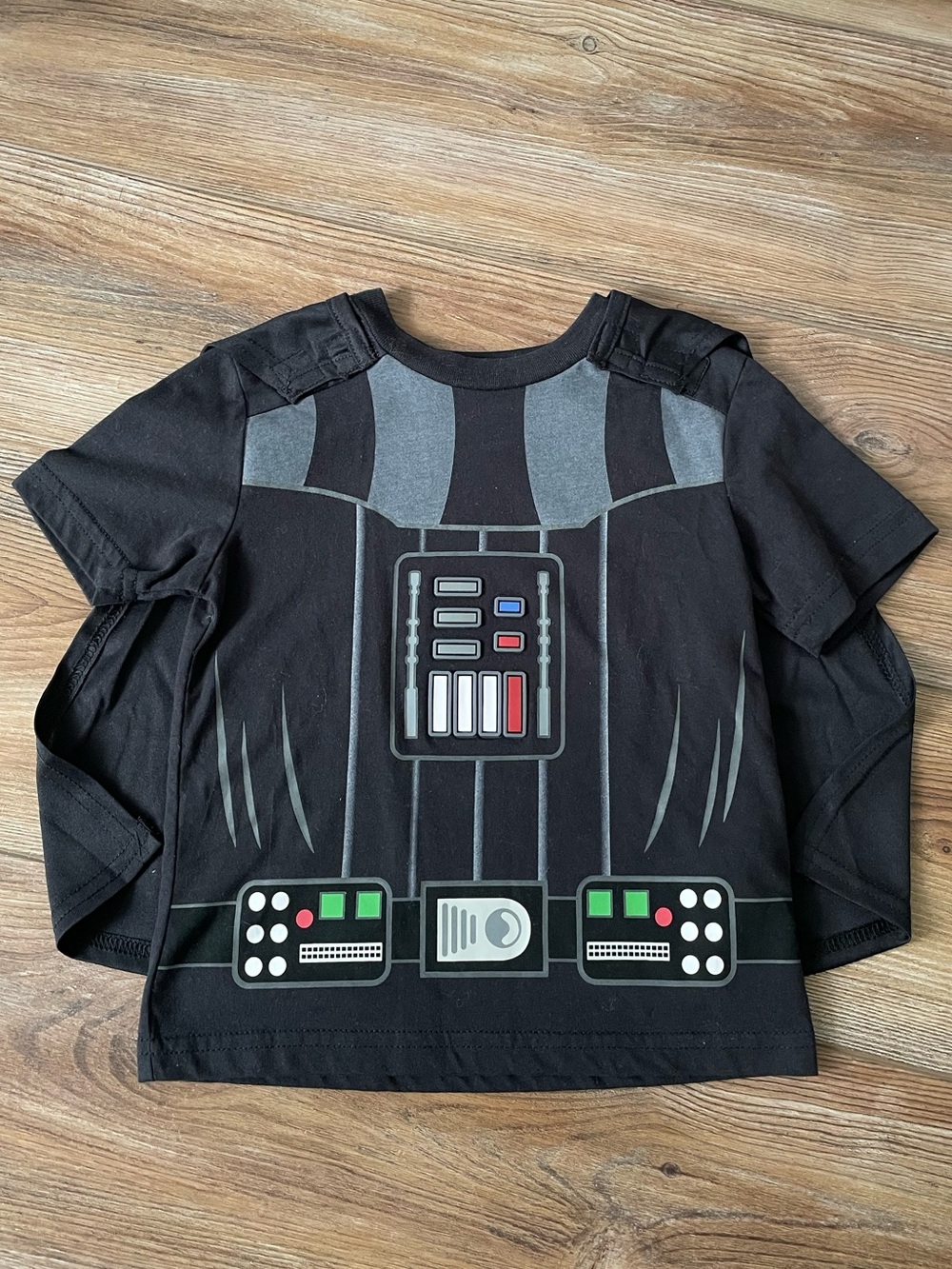Disney Darth Vader Short Sleeve Shirt with Cape in the back. Boys Size 3T.